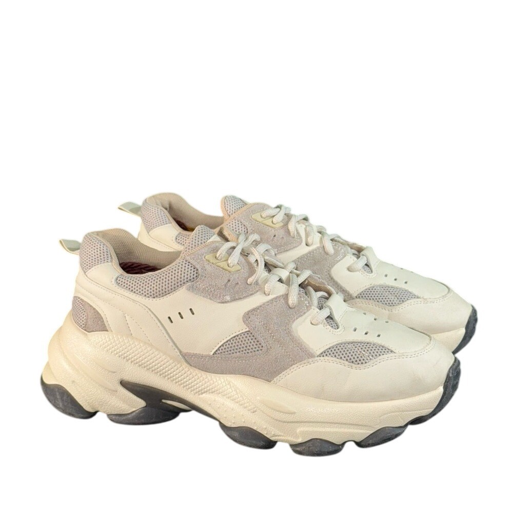 NA-KD Bubble Sole‎ Trainers Cream Beige Chunky Dad Sneakers EU 40 UK 7 V02877
